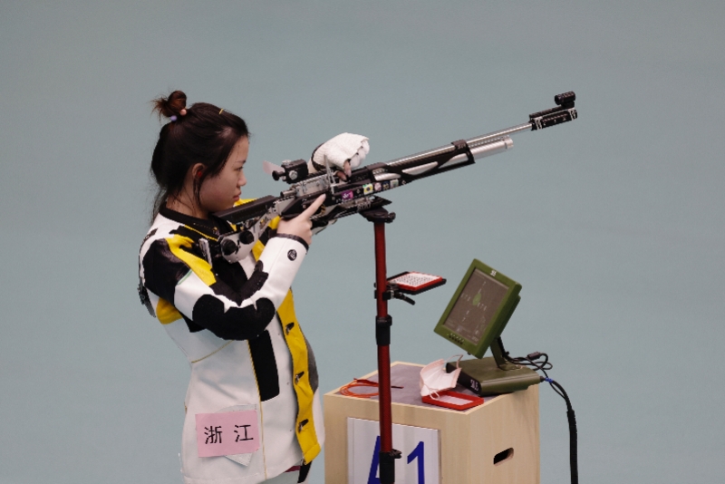 56天拿4金！楊倩助浙江奪全運團體金牌，賽后各種花式比心